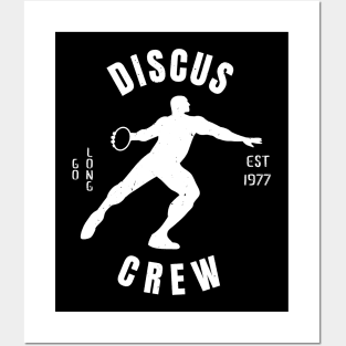 Mens Athletics Discus Crew Athlete Gift Posters and Art